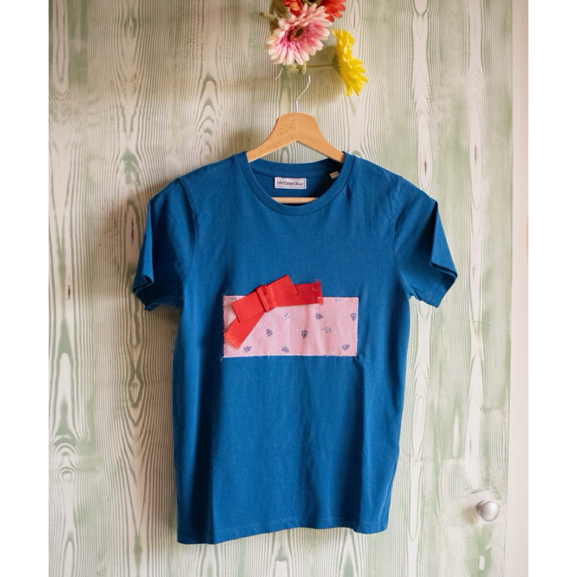 T-SHIRT BAMBINA RED STRIPES BLU