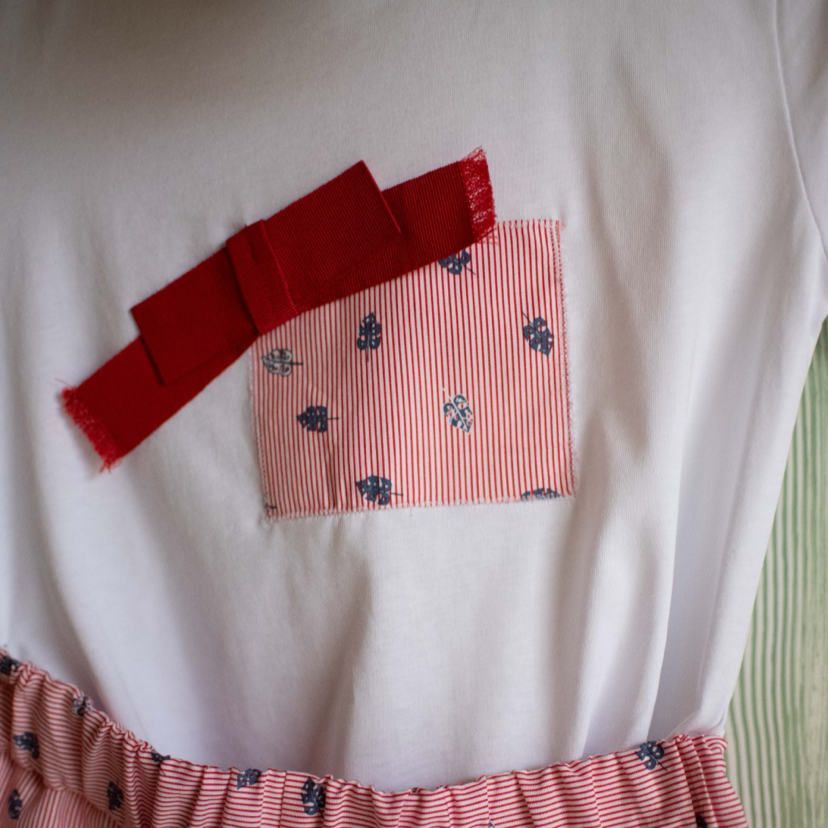 T-SHIRT BAMBINA RED STRIPES