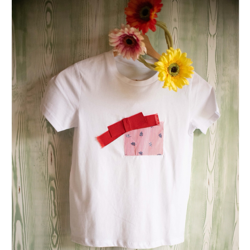 T-SHIRT BAMBINA RED STRIPES