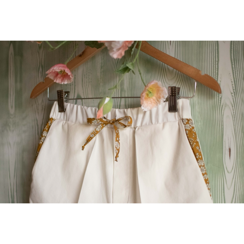 PANTALONCINO BAMBINA CHIC_GIALLO