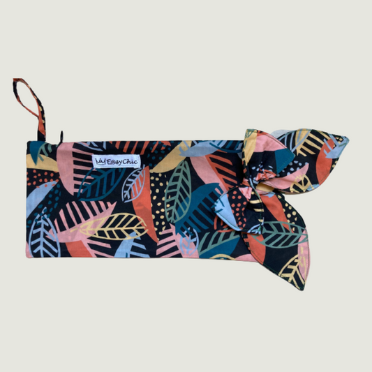 Pochette con colletto in tessuti Foglie Autunno