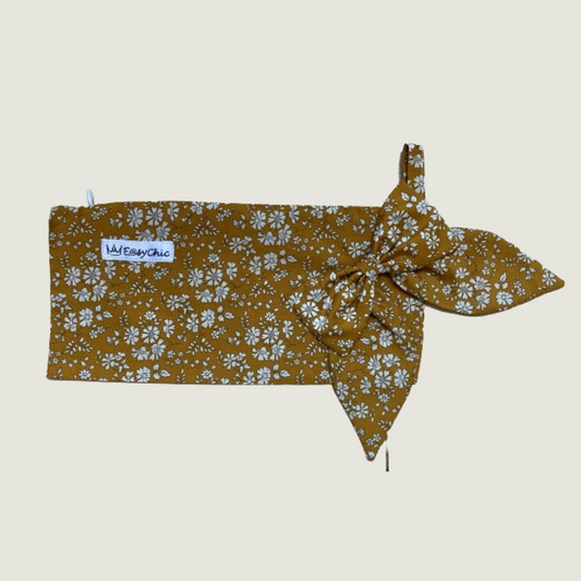 Pochette con colletto in tessuto Liberty